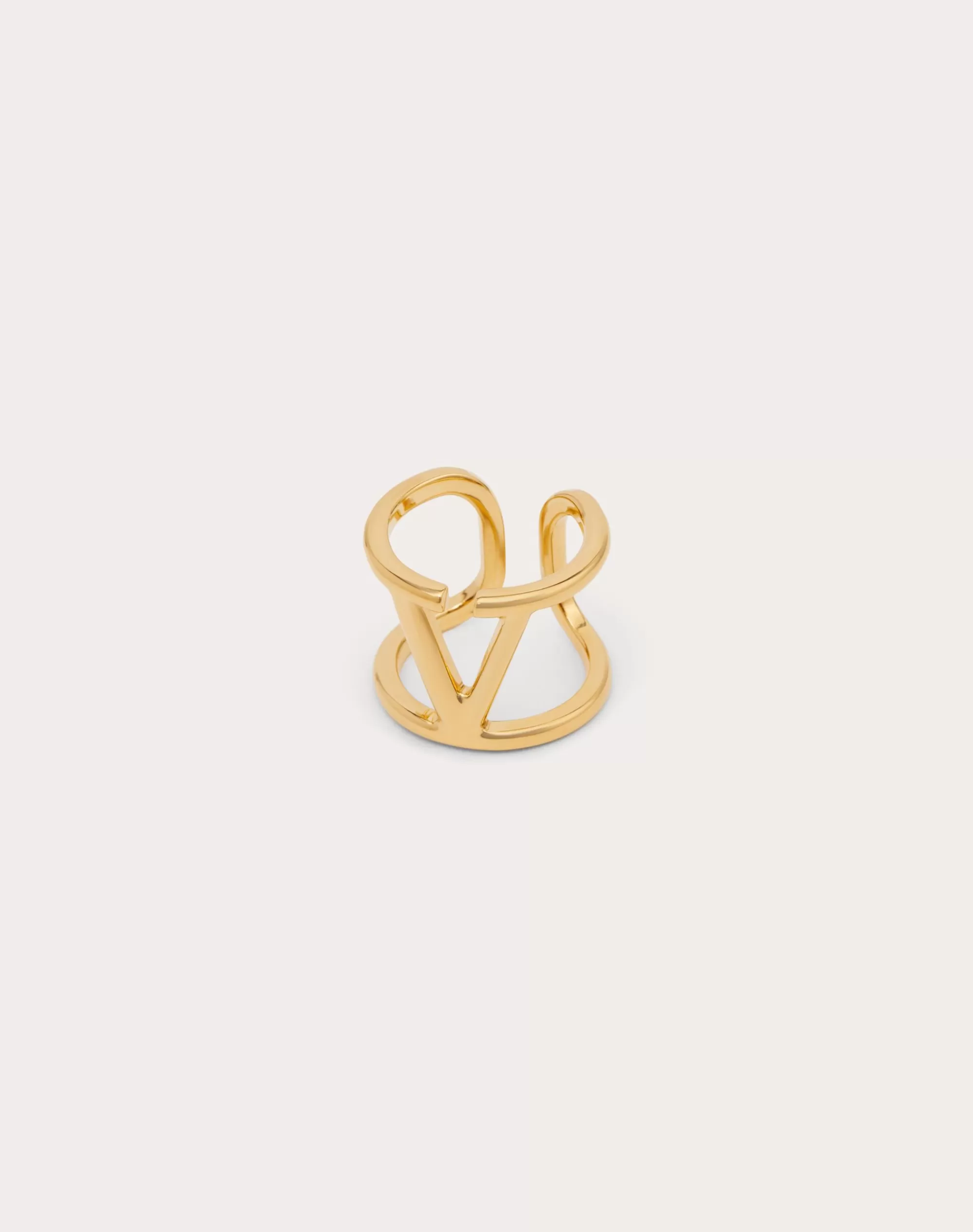 Valentino VLOGO SIGNATURE METAL RING Gold New