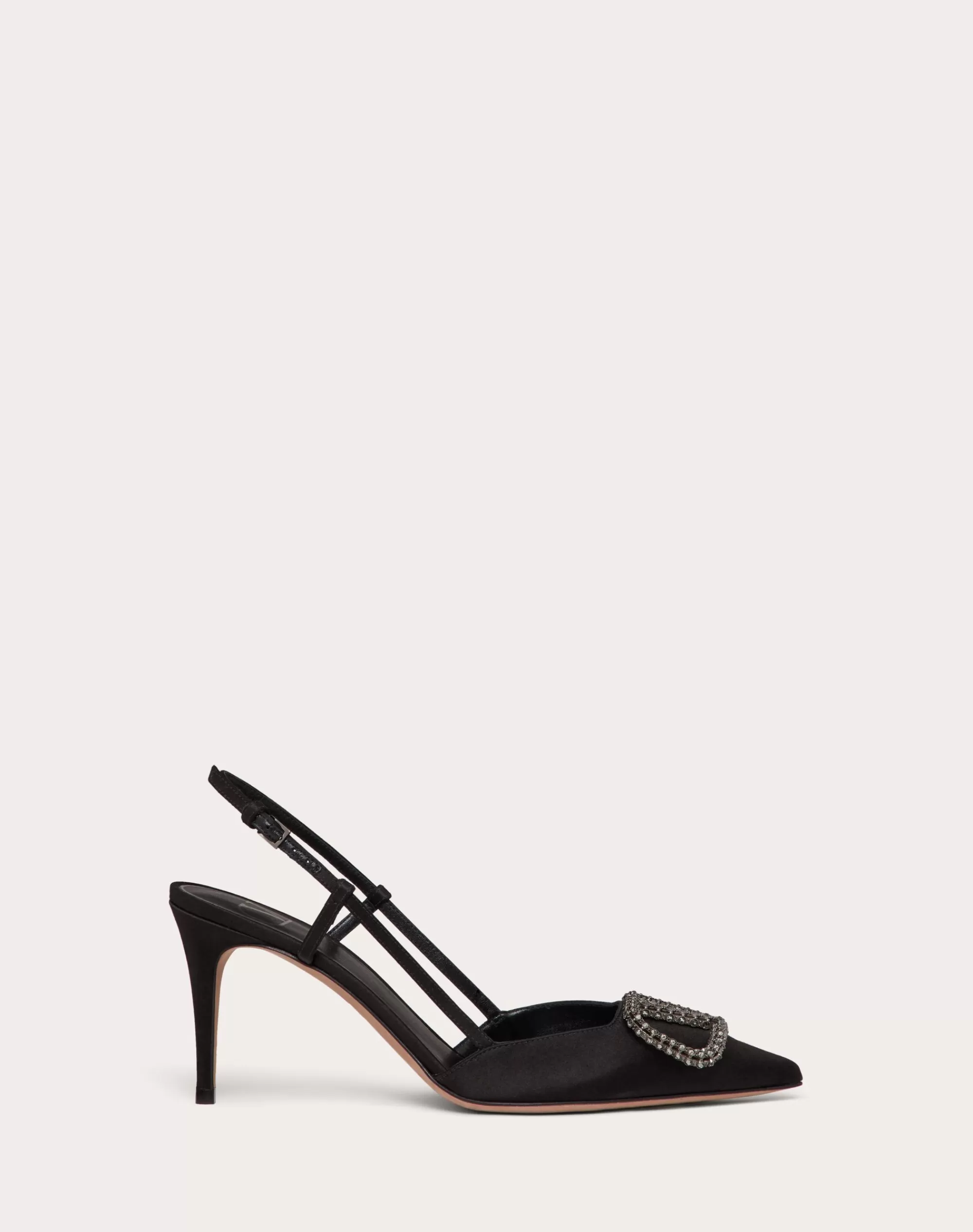 Valentino VLOGO SIGNATURE SATIN SLINGBACK PUMPS 80MM Best Sale