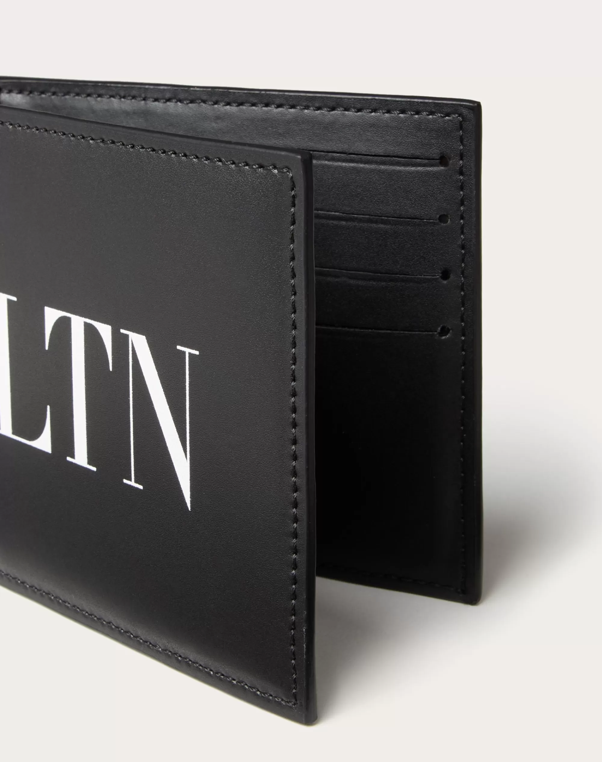 Valentino VLTN CALFSKIN WALLET Black Best Sale