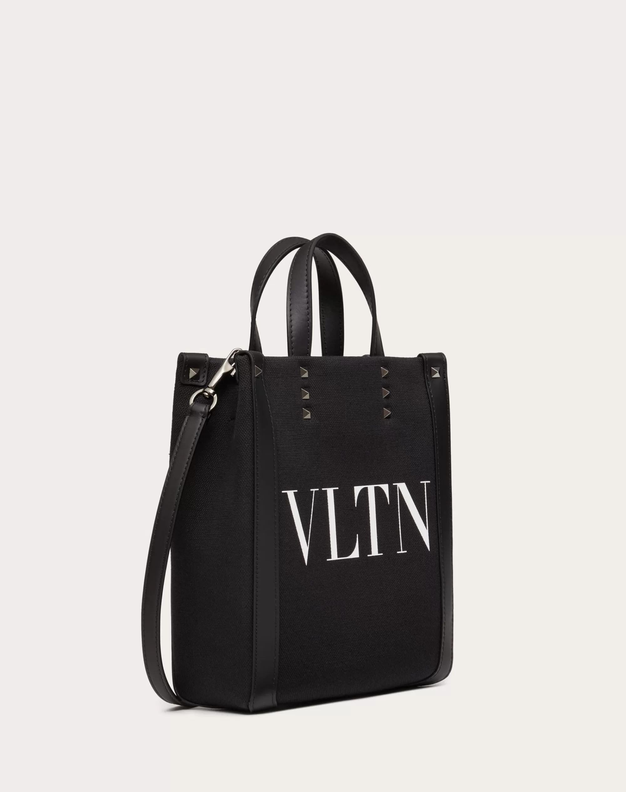 Valentino VLTN ECOLAB MINI CANVAS SHOPPER Black Store