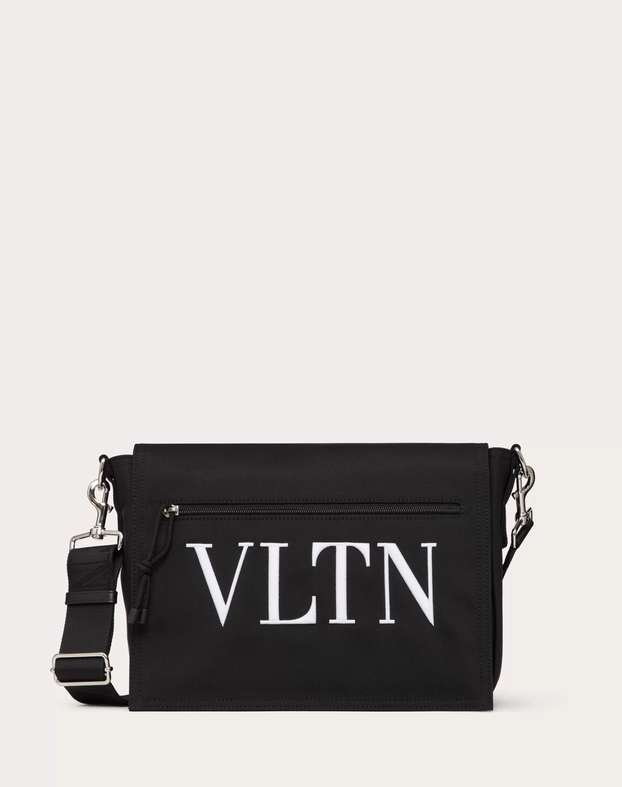 Valentino VLTN NYLON MESSENGER BAG Black/white Clearance