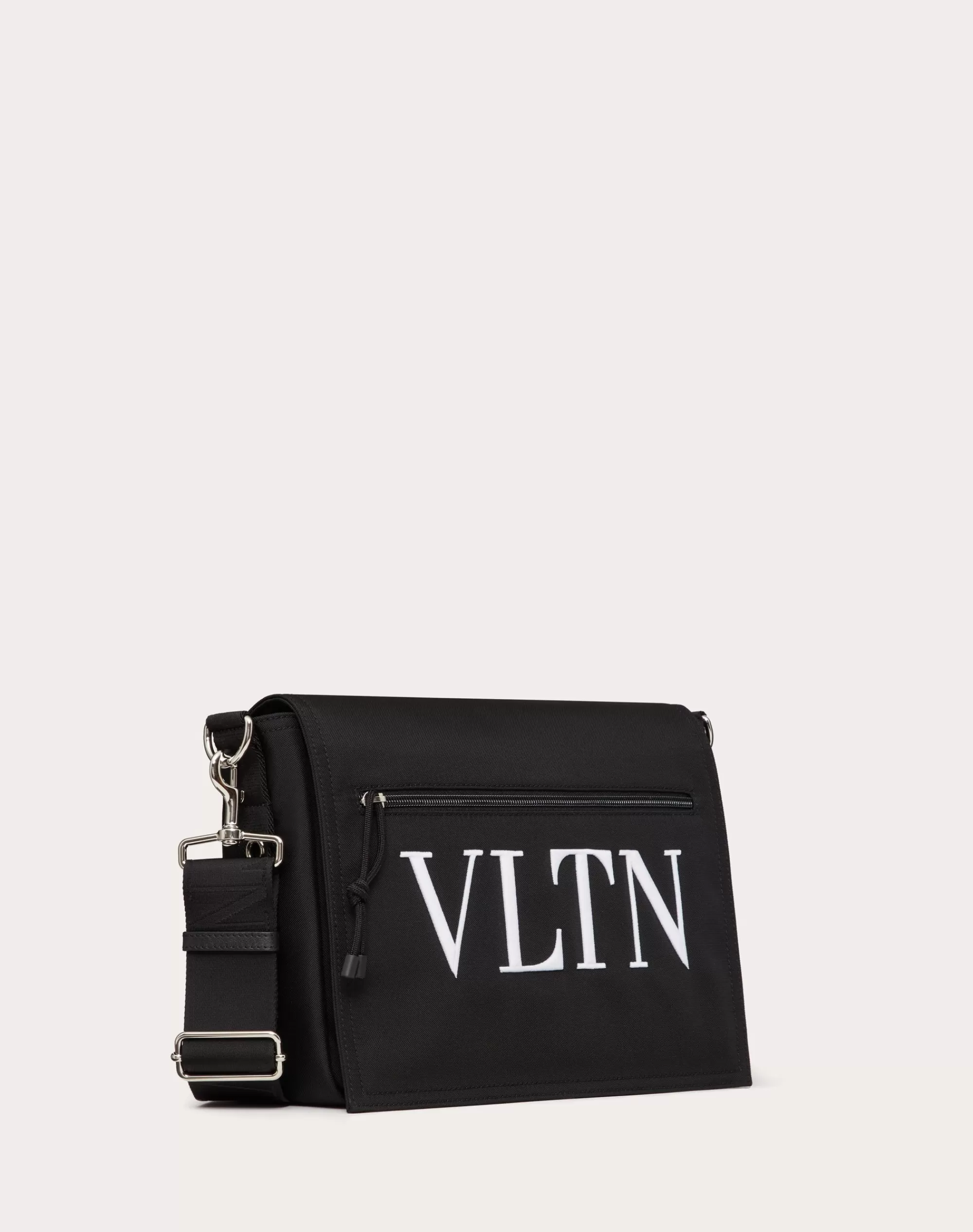 Valentino VLTN NYLON MESSENGER BAG Black/white Clearance