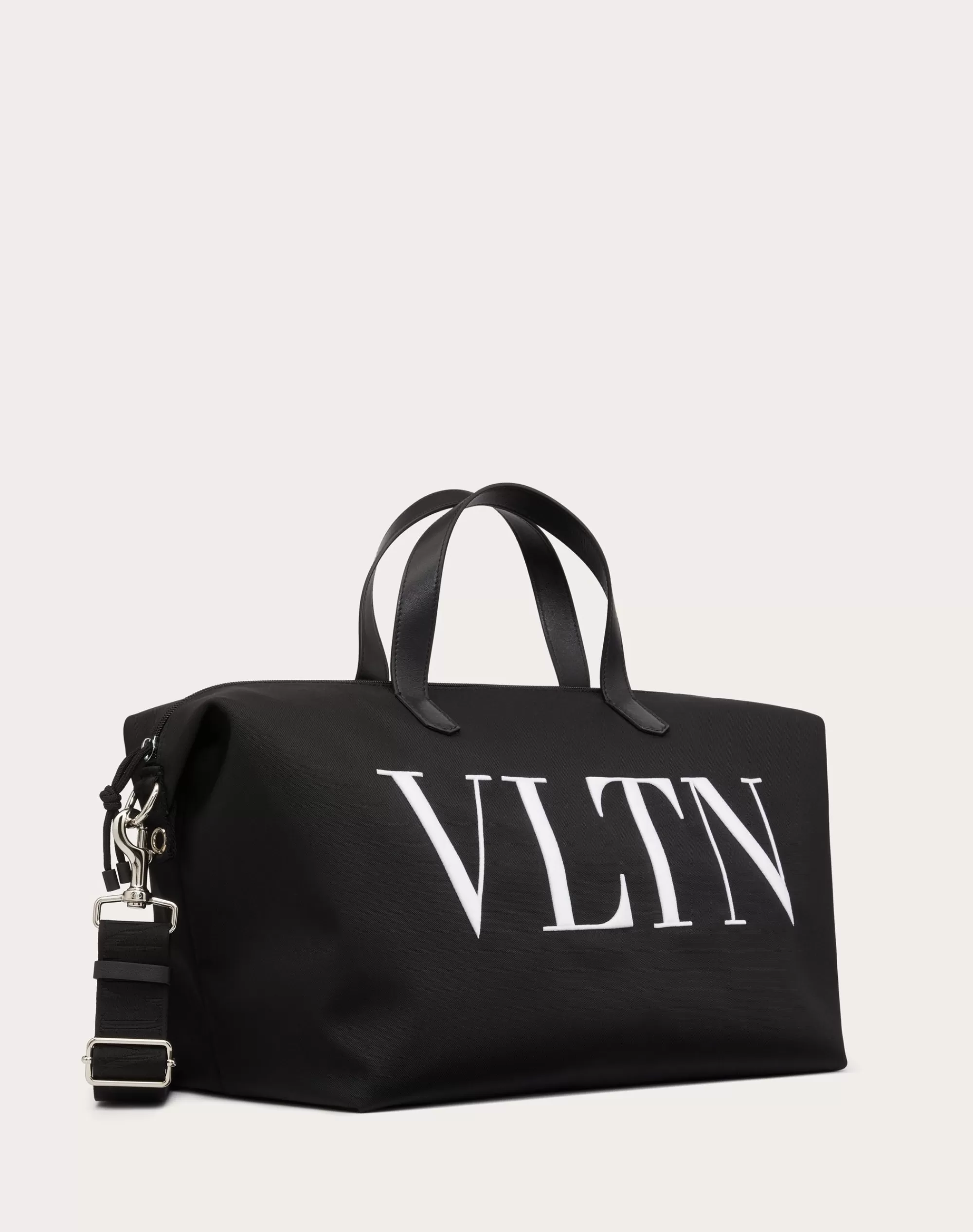 Valentino VLTN NYLON TRAVEL BAG Black/white Discount