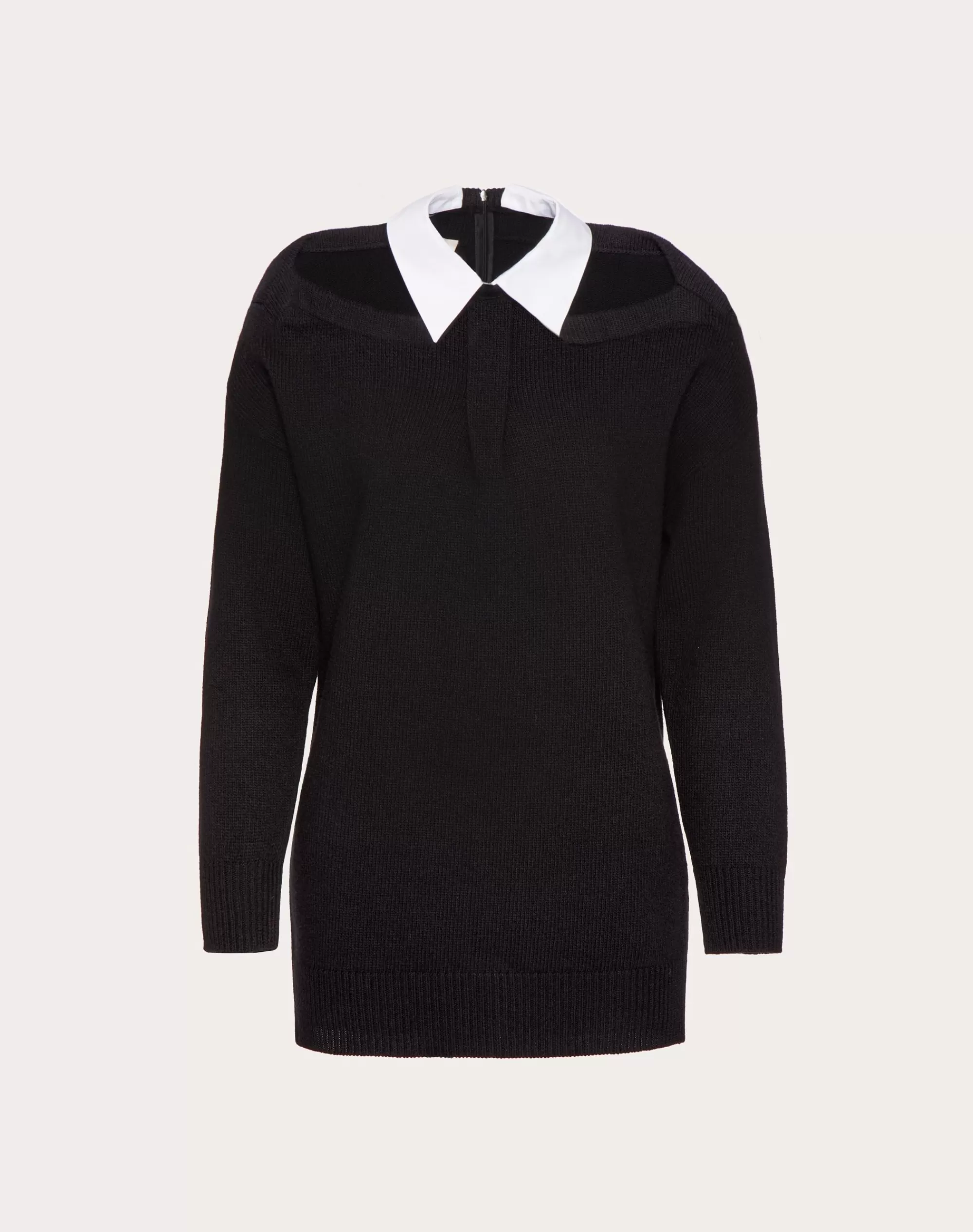 Valentino WOOL SWEATER Black/white Outlet