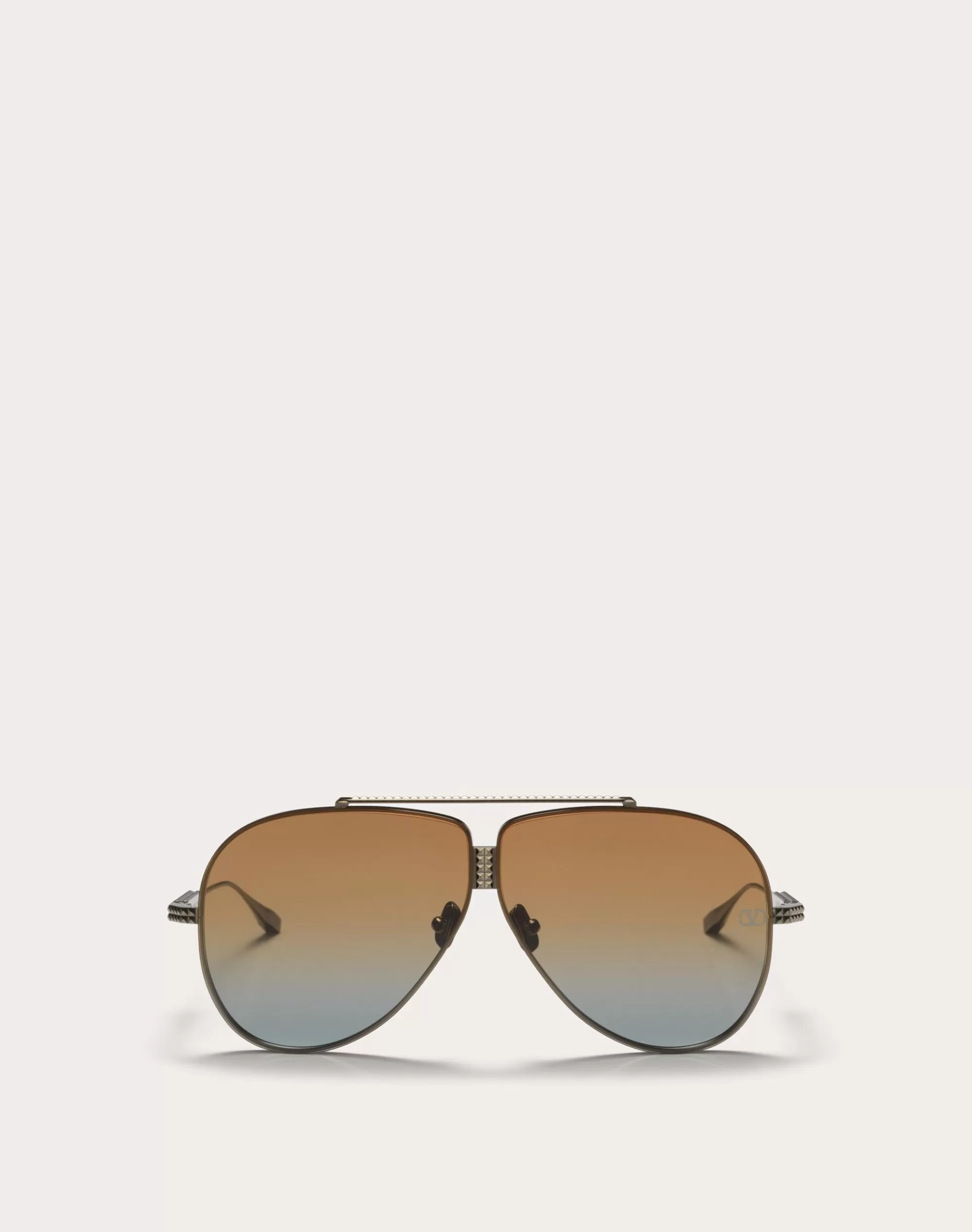 Valentino XVI - PILOT TITANIUM STUD FRAME Black/​brownToBlueGradient Online