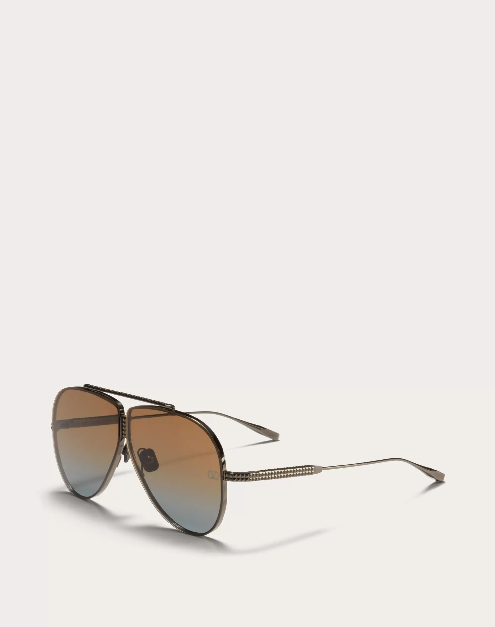 Valentino XVI - PILOT TITANIUM STUD FRAME Black/​brownToBlueGradient Online