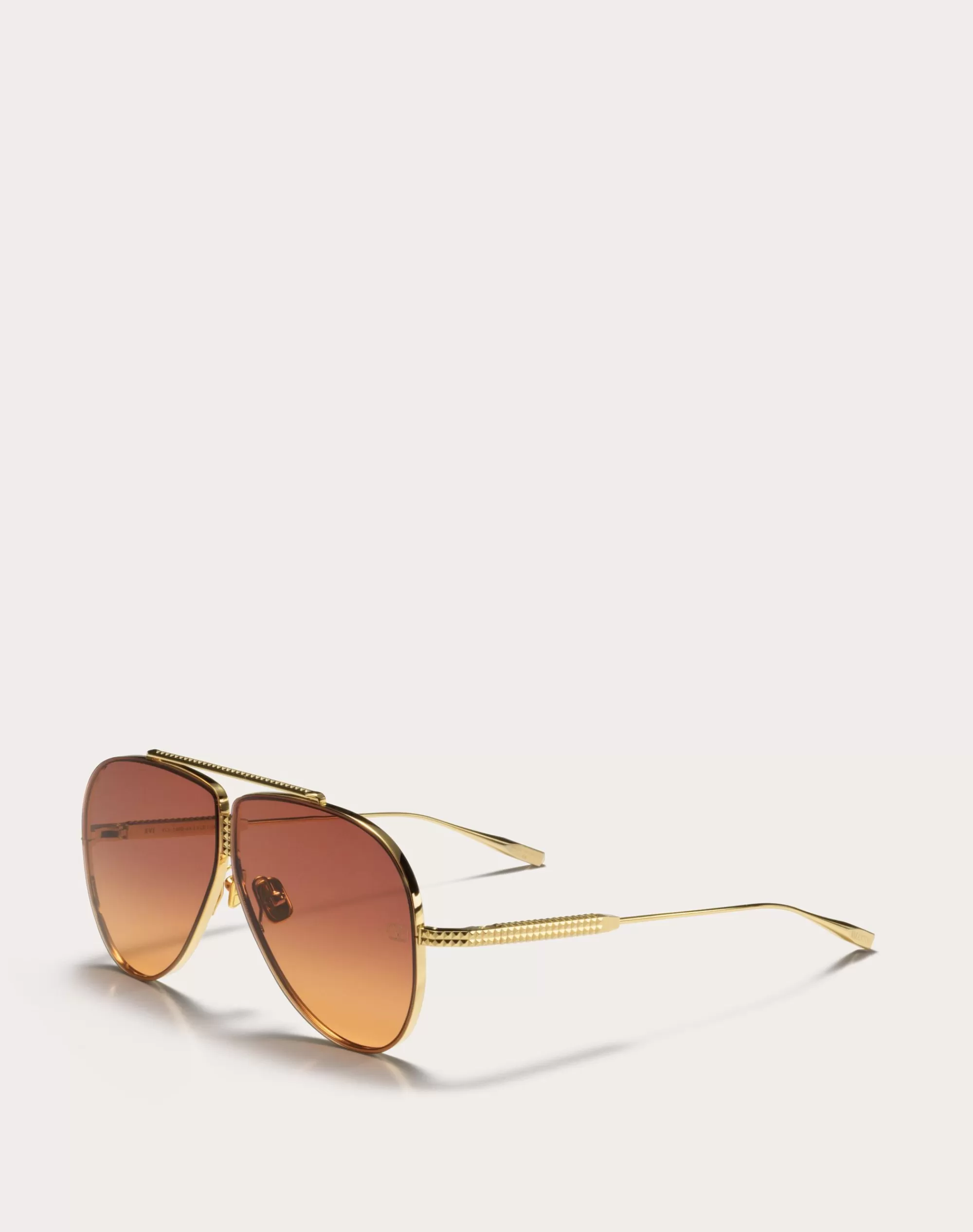 Valentino XVI - PILOT TITANIUM STUD FRAME Gold/​violetToOrangeGradient Best Sale